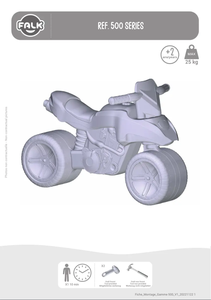 Page 1 de la notice Manuel utilisateur Falk 808-043