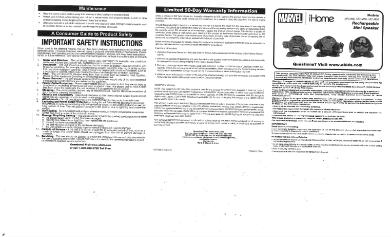 Página 1 del manual Manual de usuario SDI Technologies MR-M66