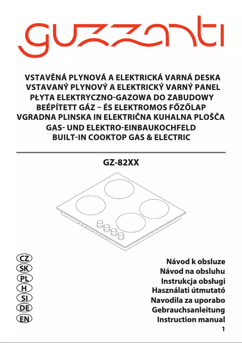 Página 1 del manual Manual de usuario Guzzanti GZ-8207