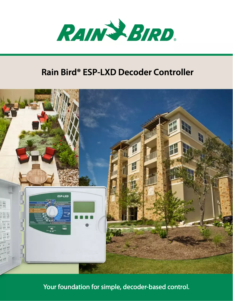 Page 1 de la notice Brochure Rain Bird ESP-LXD