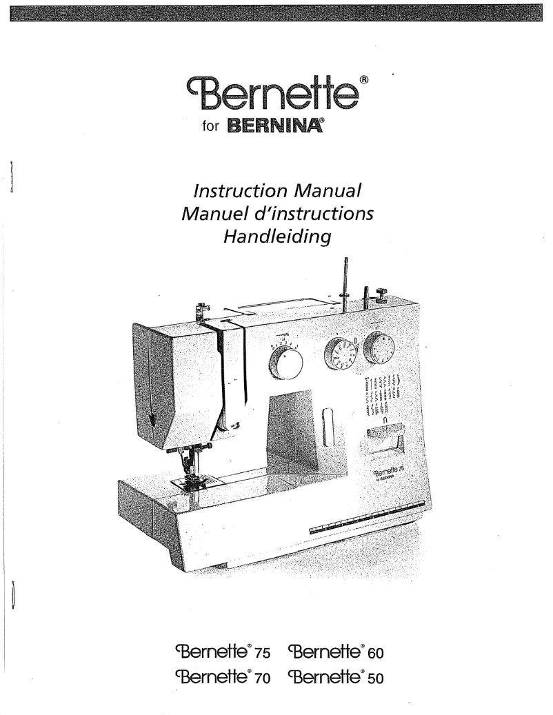 Page 1 de la notice Manuel utilisateur Bernina Bernette 70