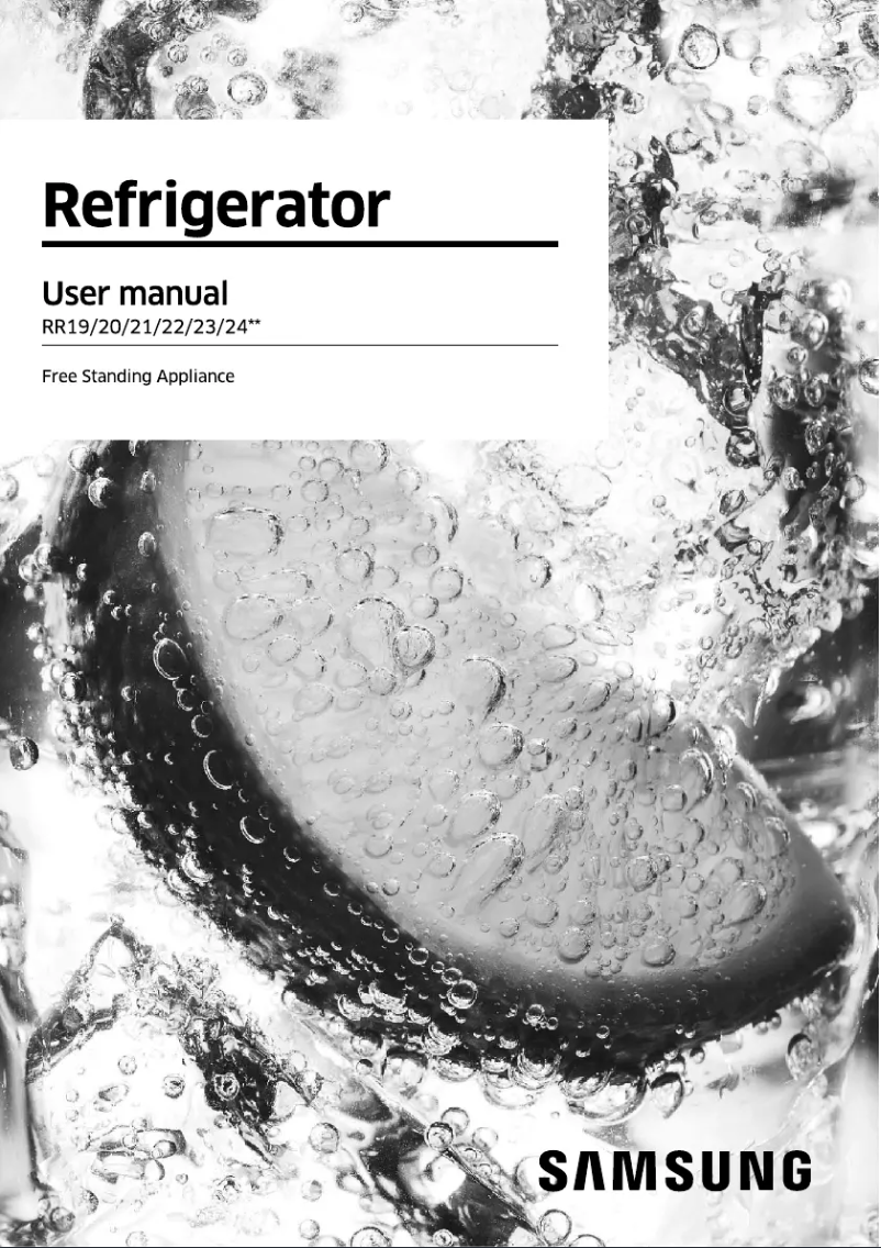 Página 1 del manual Manual de usuario Samsung RR22R274ZDU