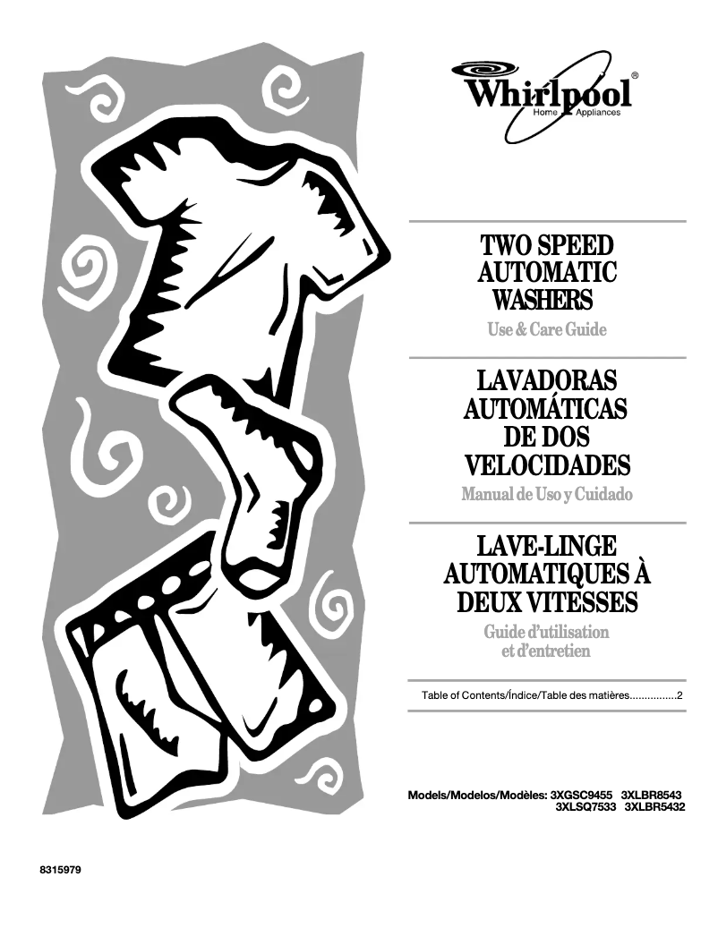 Página 1 del manual Manual de usuario Whirlpool 3XLBR5432