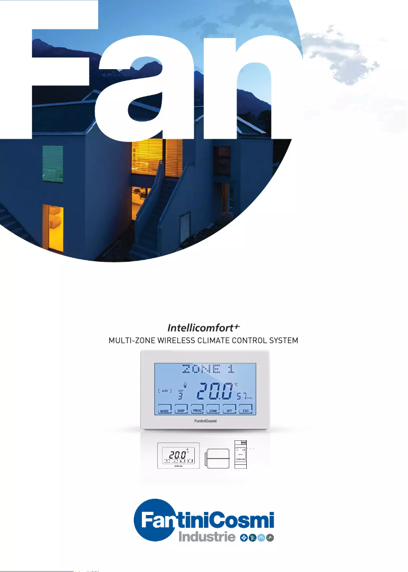 Page 1 de la notice Brochure Fantini Cosmi CH120RF