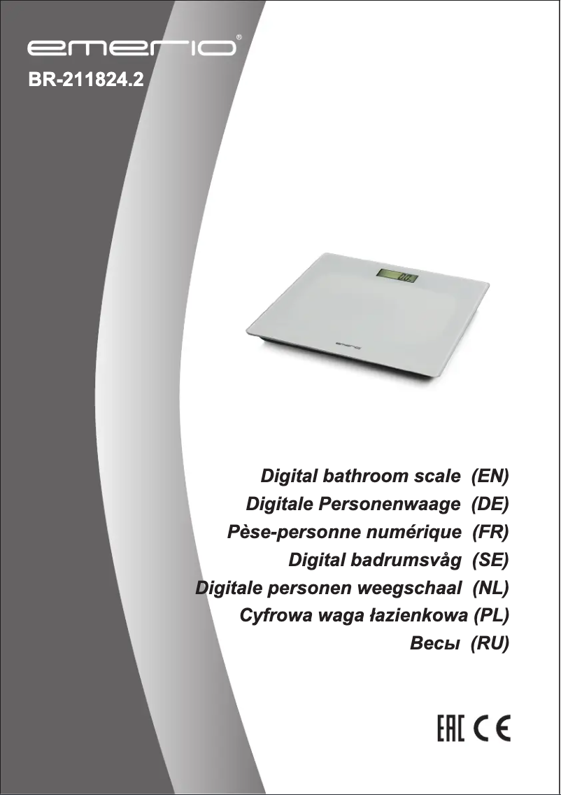 Page 1 de la notice Manuel utilisateur Emerio BR-211824