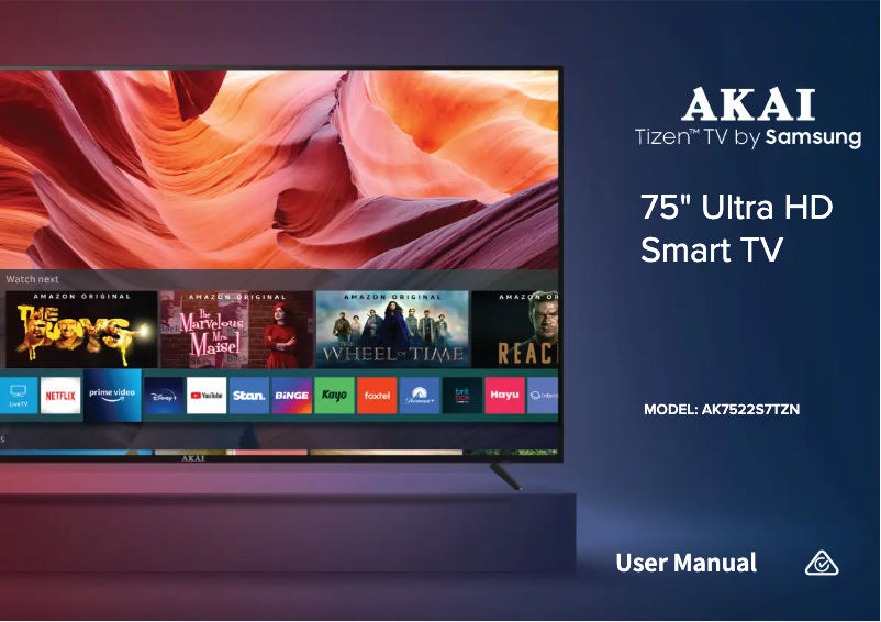 Page 1 de la notice Manuel utilisateur AKAI AK7522S7TZN