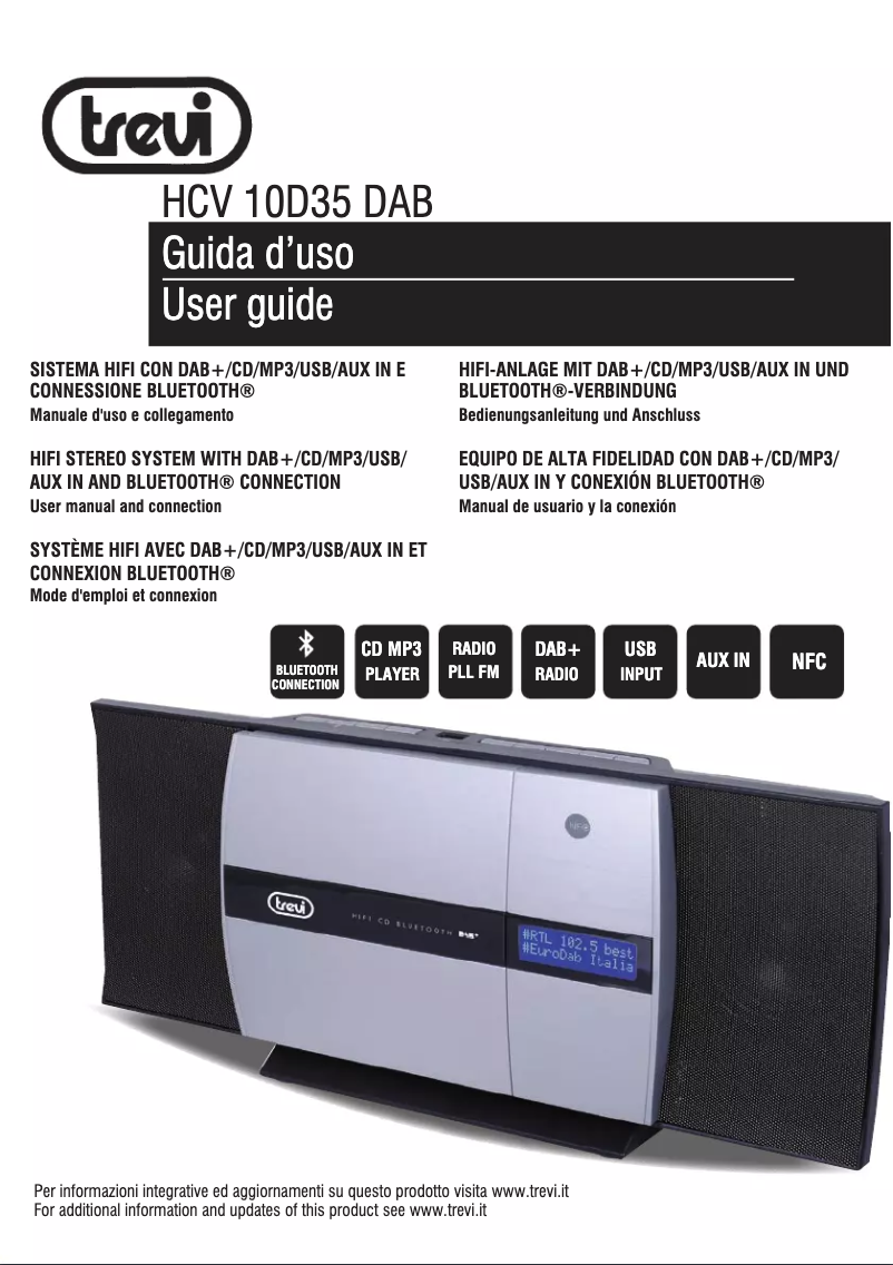 Página 1 del manual Manual de usuario Trevi HCV 10D35 DAB