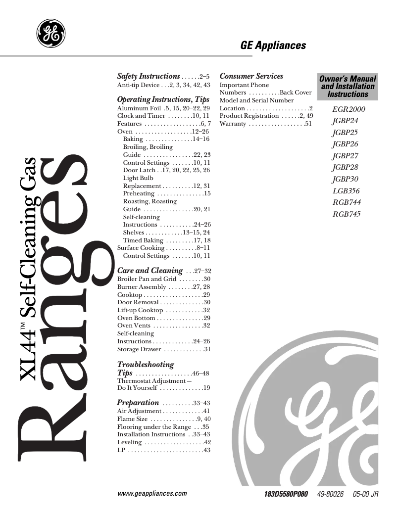 Página 1 del manual Manual de uso y mantenimiento Hotpoint RGB744WEAWW