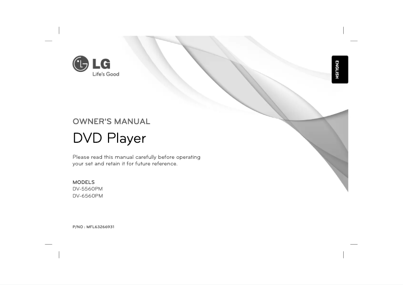 Page 1 of the manual User Manual LG DV-5560PM