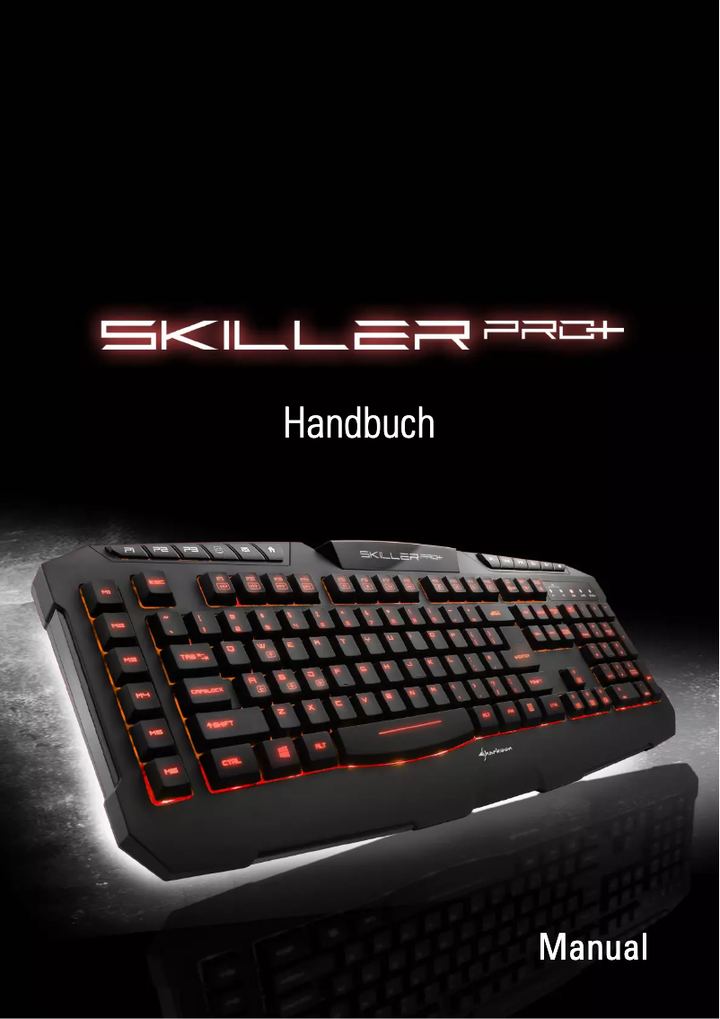 Page 1 de la notice Manuel utilisateur Sharkoon Skiller PRO+