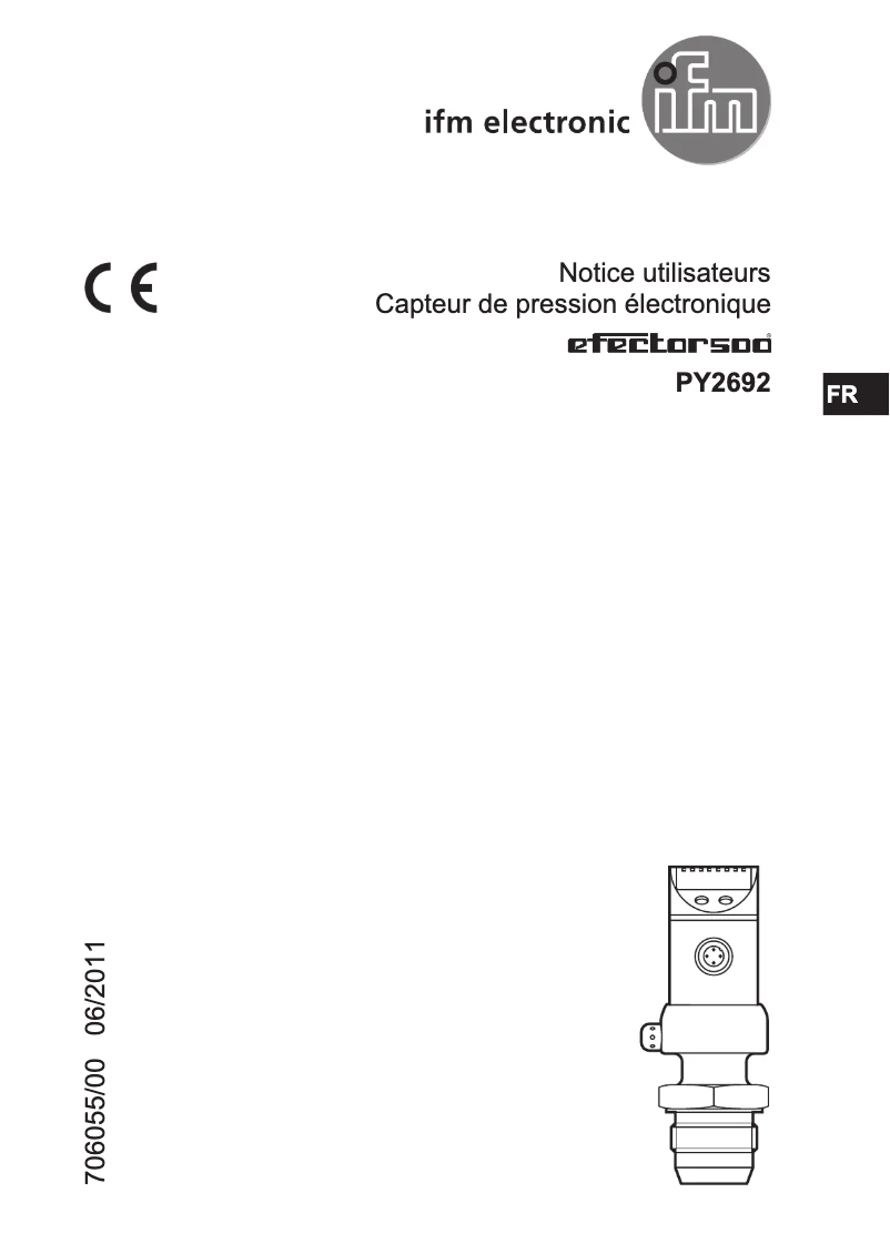 Página 1 del manual Manual de usuario IFM PY2692