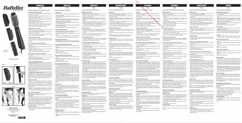 Page 1 de la notice Manuel utilisateur BaByliss Perfect Finish AS126E