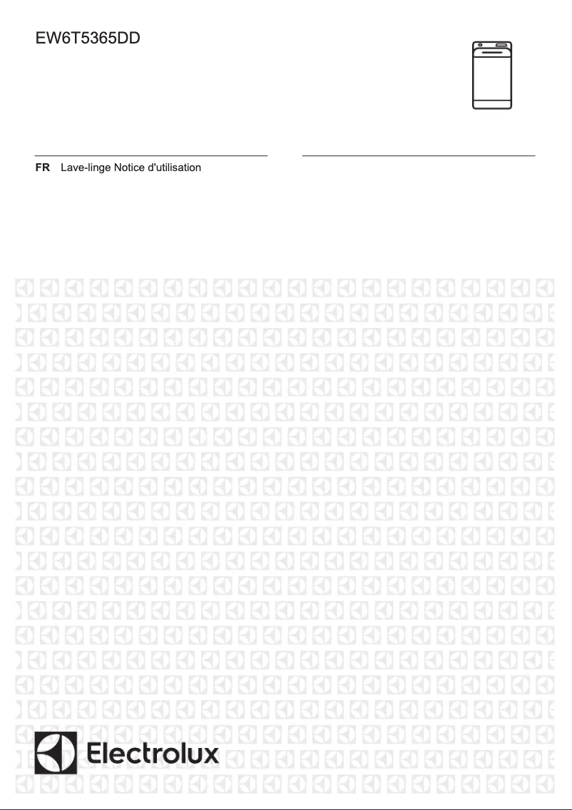 Page 1 de la notice Manuel utilisateur Electrolux EW6T5365DD