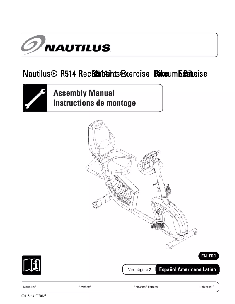 Page 1 de la notice Manuel utilisateur Nautilus R514