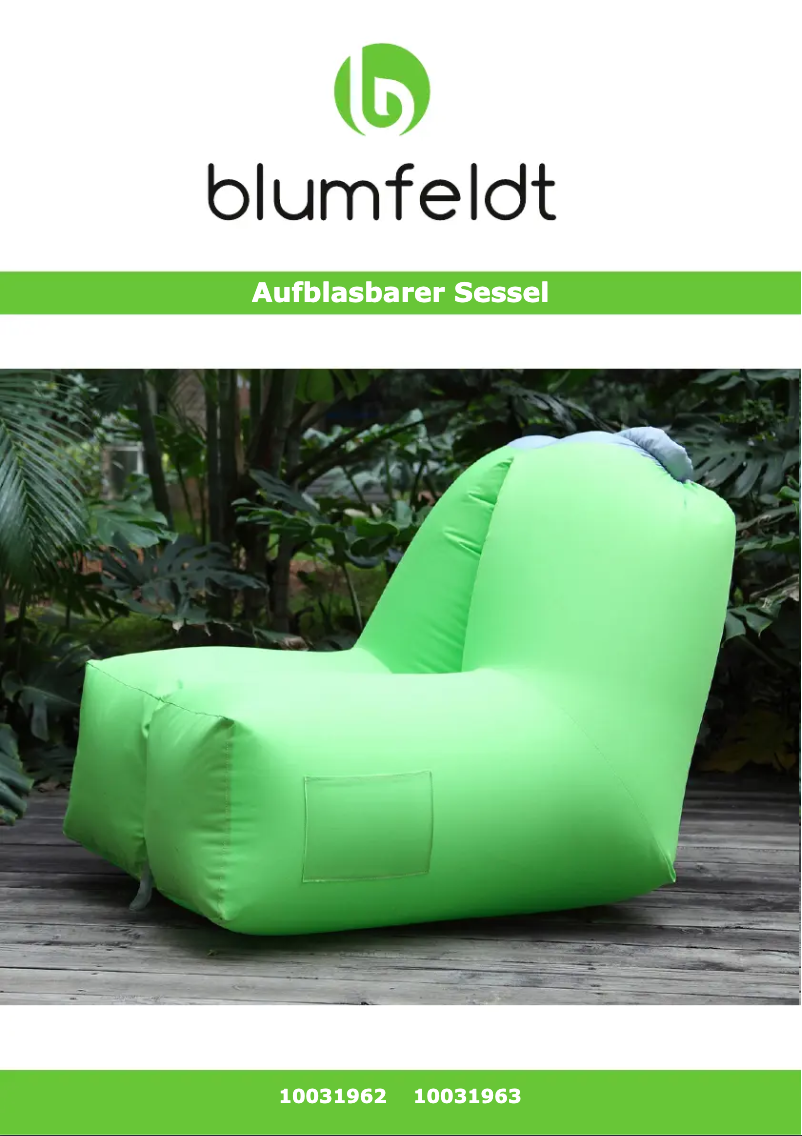 Page 1 of the manual User Manual Blumfeldt Air