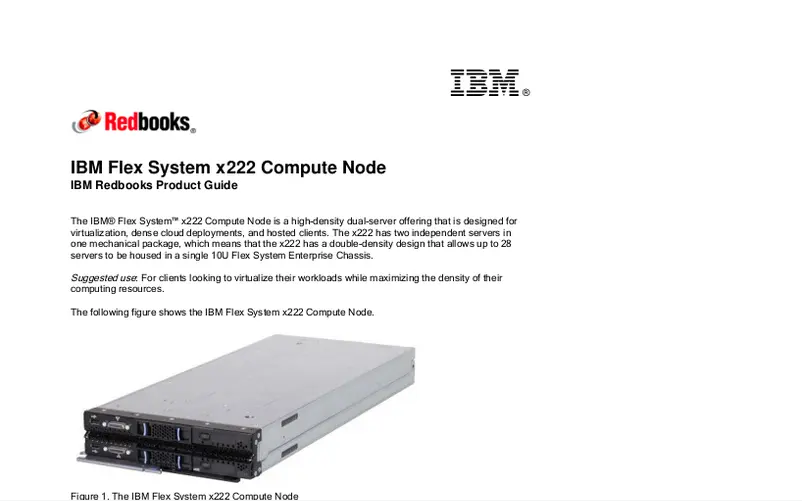 Page 1 de la notice Manuel utilisateur Lenovo Flex System x222