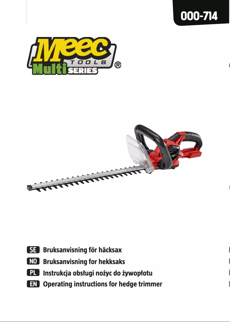 Page 1 of the manual User Manual Meec Tools 000-714