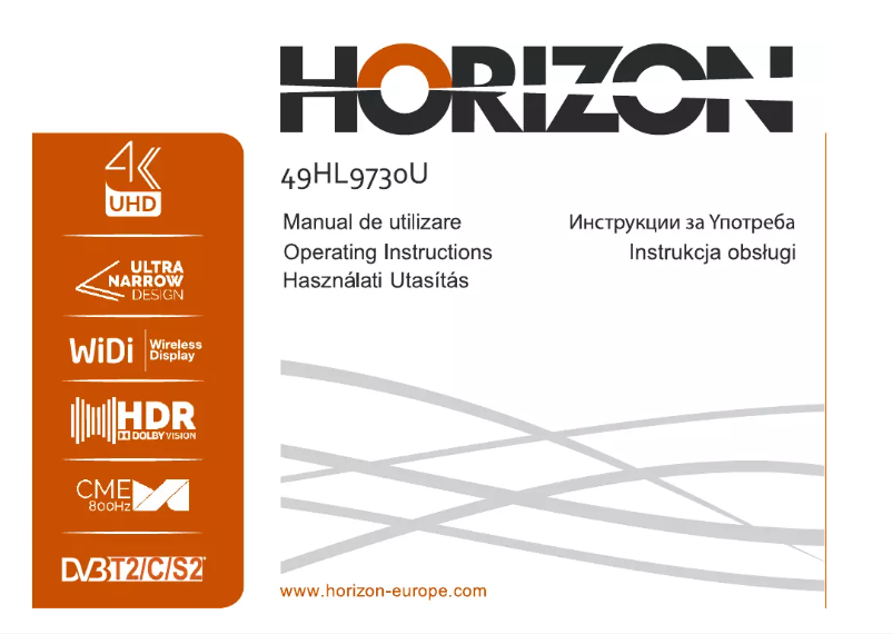 Page 1 de la notice Manuel utilisateur Horizon 49HL9730U