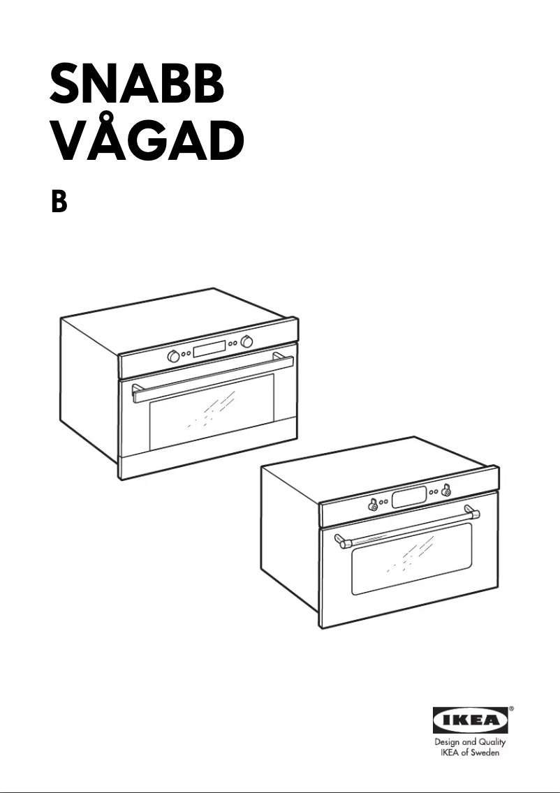 Page 1 de la notice Manuel utilisateur Ikea VAGAD