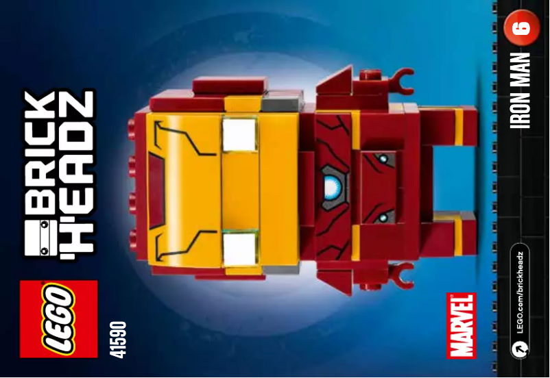 Page 1 de la notice Consignes visuelles Lego Iron Man 41590