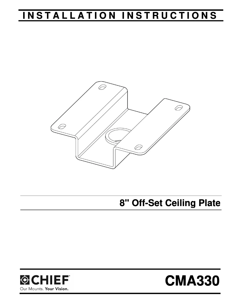 Page 1 de la notice Manuel utilisateur Chief CMA330