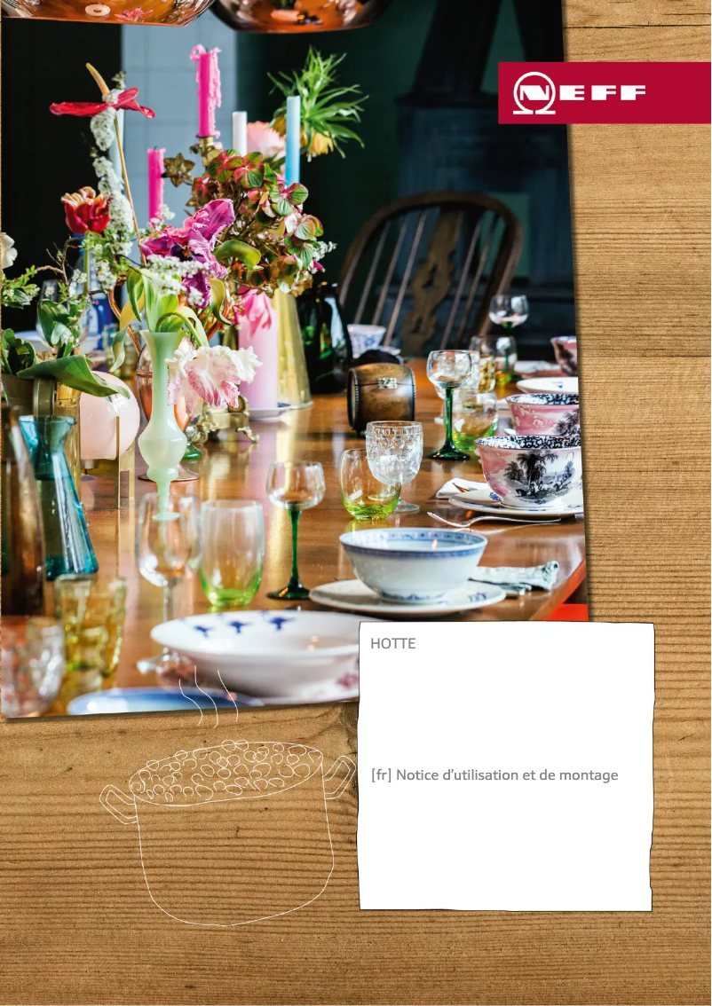 Page 1 de la notice Guide d'installation Neff D95FMV1N0