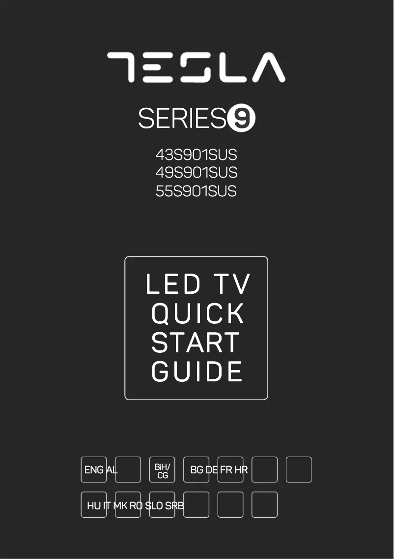 Page 1 de la notice Manuel utilisateur Tesla 55S901SUS