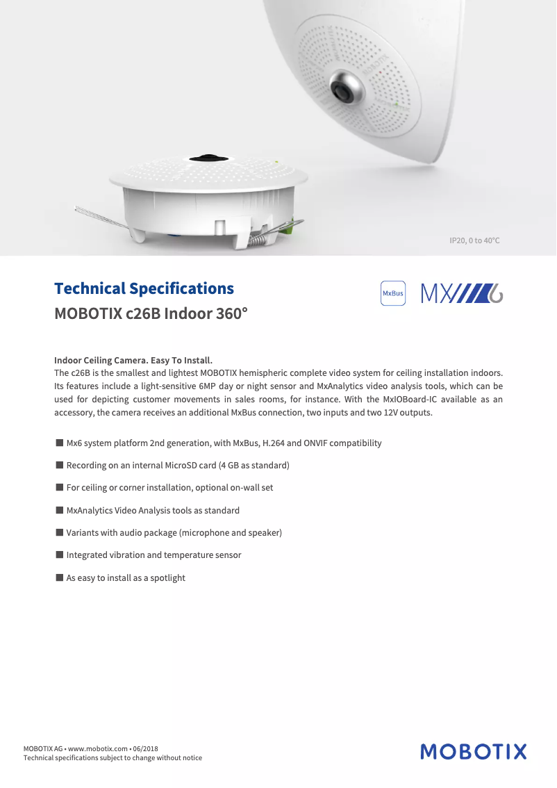 Página 1 del manual Manual de usuario Mobotix c26B