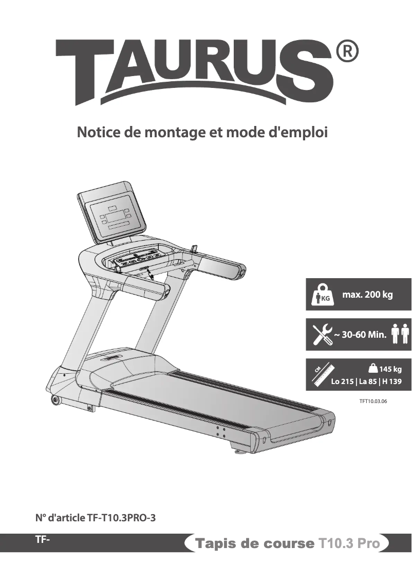 Página 1 del manual Manual de usuario Taurus T10.3 Pro