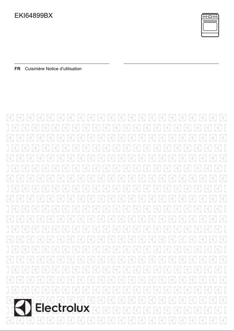 Page 1 de la notice Fiche technique Electrolux EKI64899BX