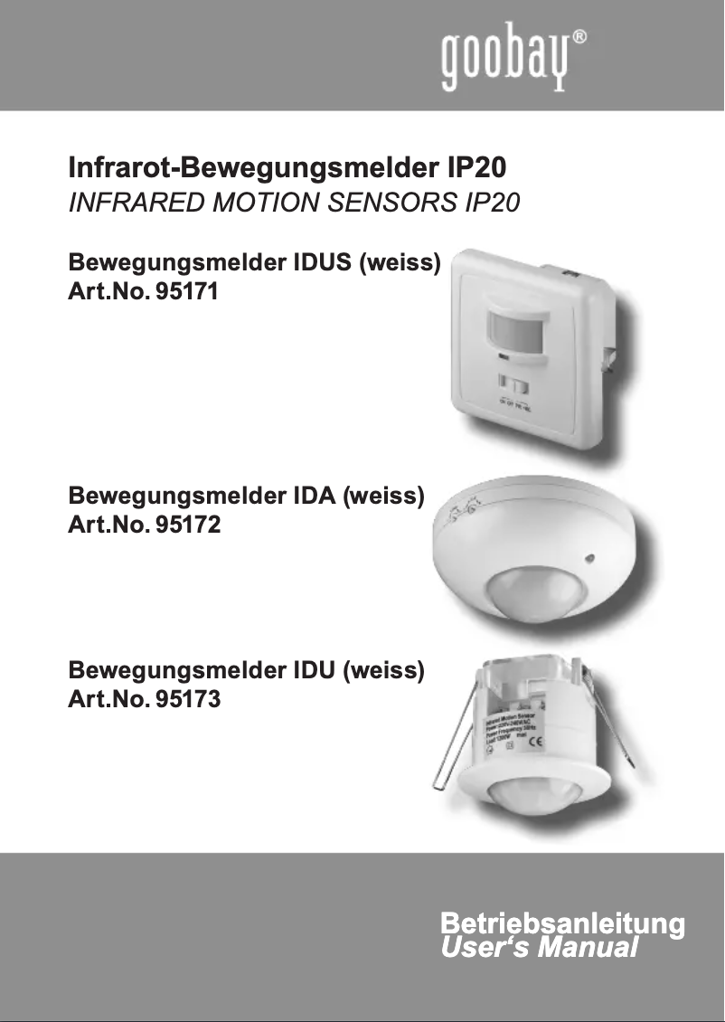 Página 1 del manual Manual de usuario Wentronic IDA 95172