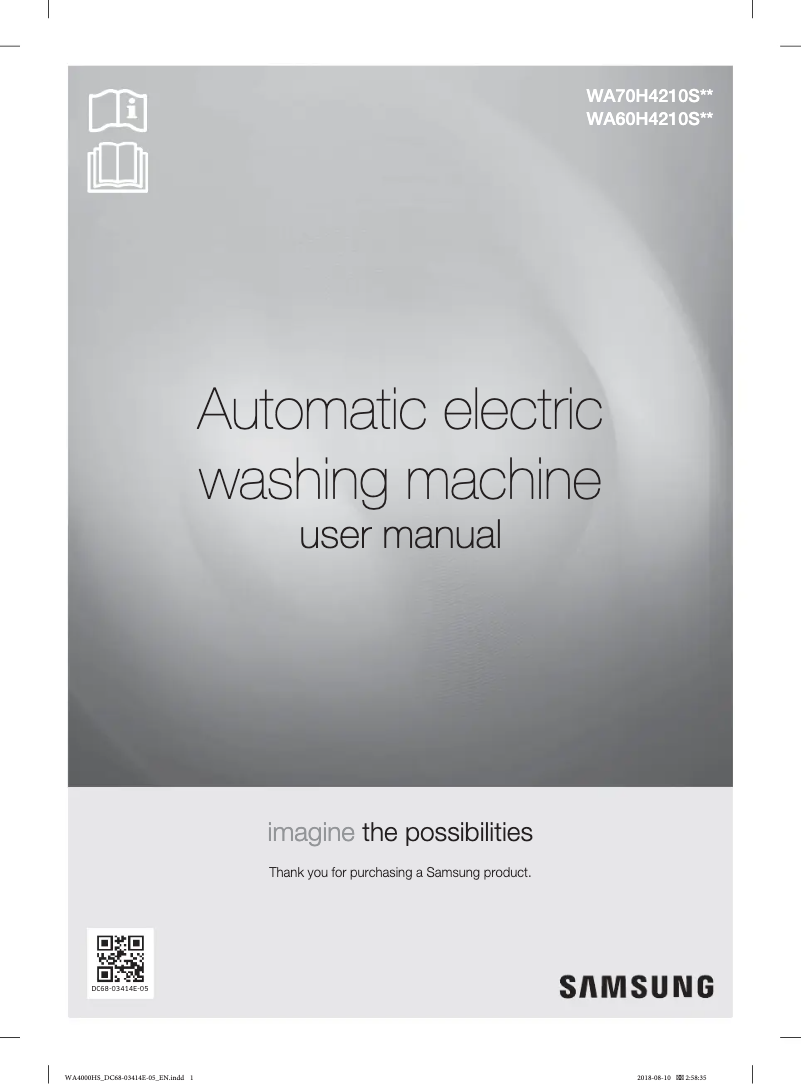 Página 1 del manual Manual de usuario Samsung WA70H4210SW1