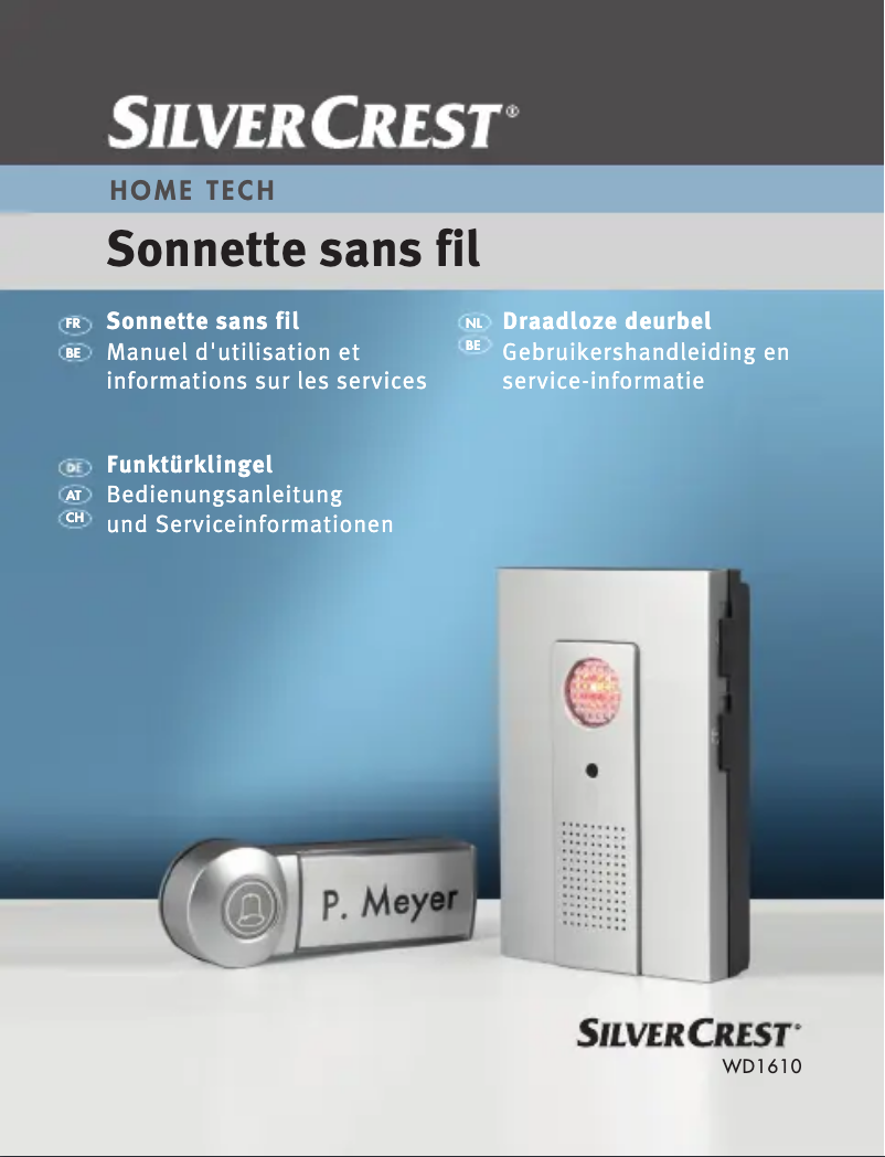 Page 1 de la notice Manuel utilisateur SilverCrest WD1610