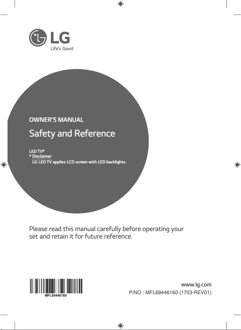 Page 1 de la notice Manuel utilisateur LG 55SJ850T