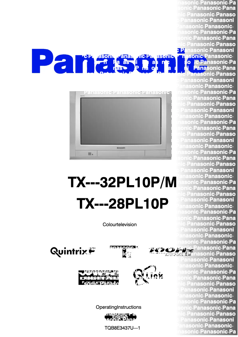 Page 1 de la notice Manuel utilisateur Panasonic TX-32PL10PM