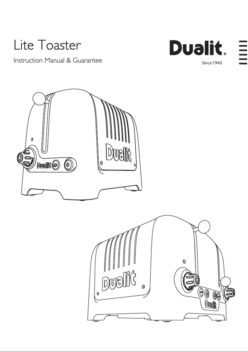 Page 1 de la notice Manuel utilisateur Dualit 26202