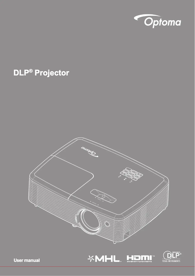 Page 1 de la notice Manuel utilisateur Optoma W355