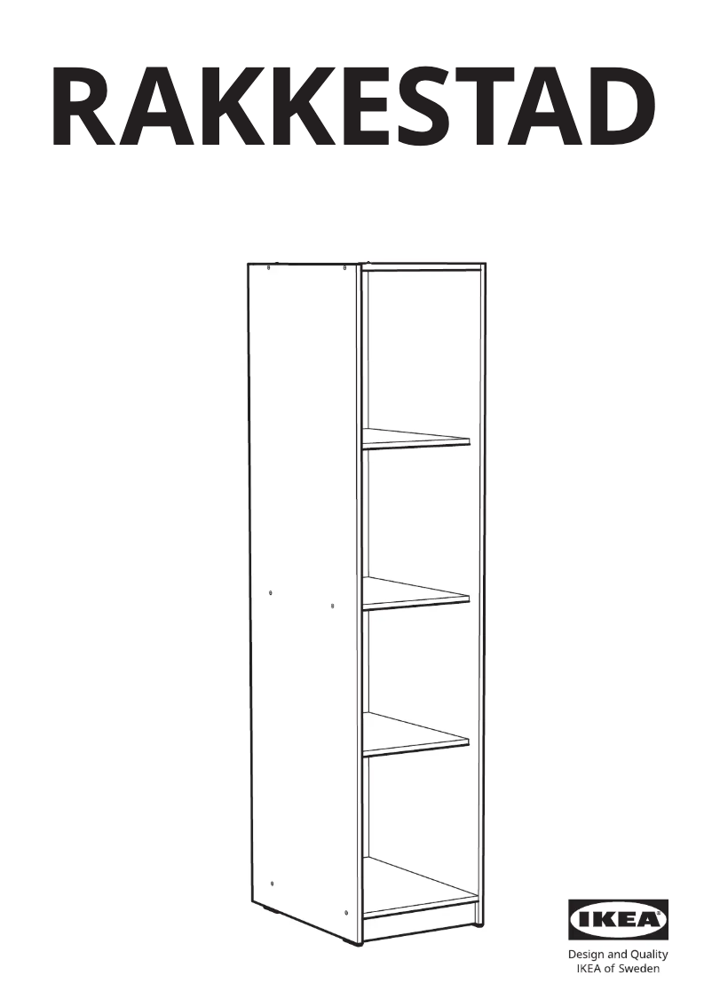 Page 1 de la notice Manuel utilisateur Ikea RAKKESTAD 105.459.01