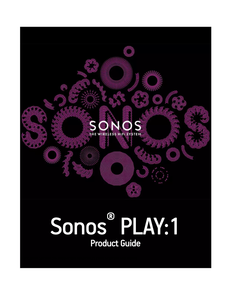 Page 1 de la notice Manuel utilisateur Sonos Play:1