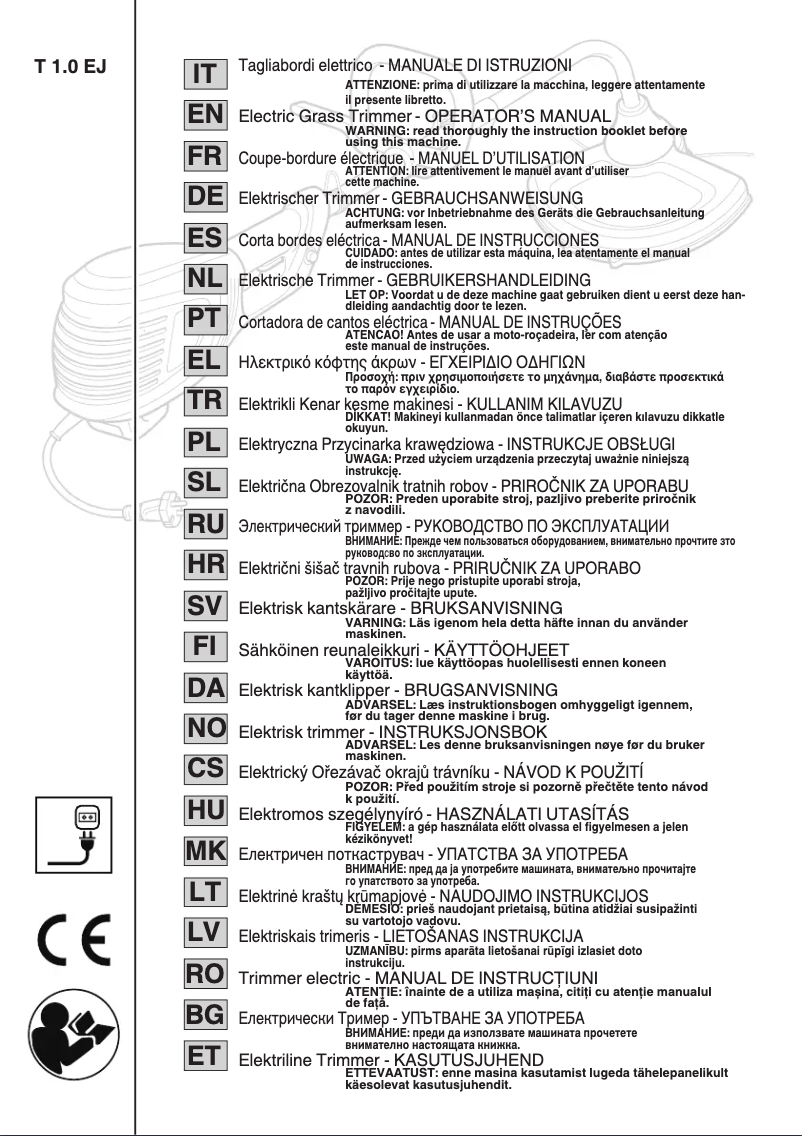 Page 1 de la notice Manuel utilisateur Alpina T 1.0 EJ
