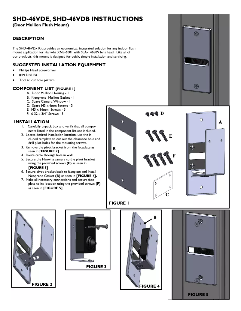 Page 1 of the manual User Manual Hanwha SHD-46VDB