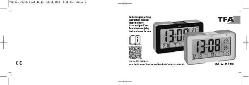 Page 1 of the manual User Manual TFA 60.2540.53