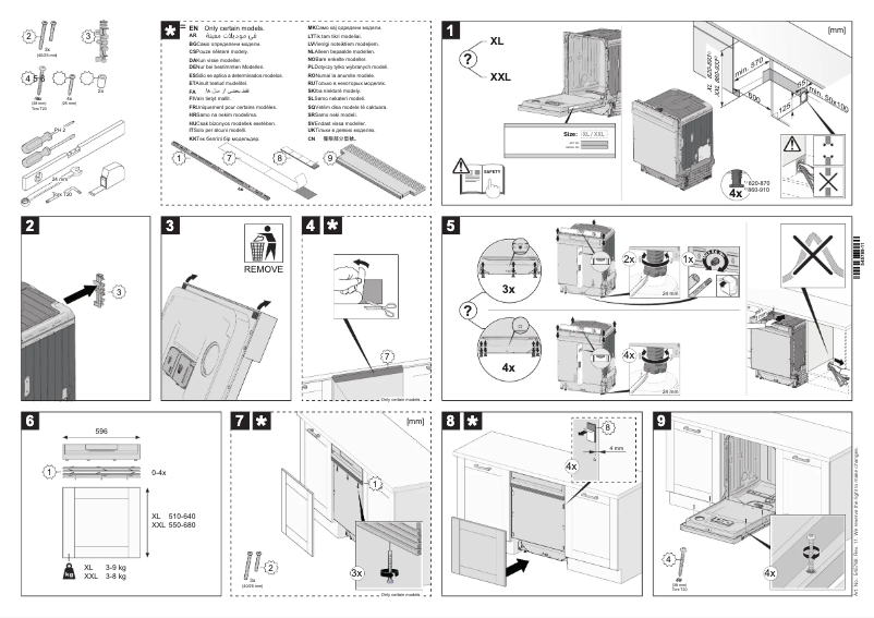 Página 1 del manual Guía de instalación Gorenje GI66168X