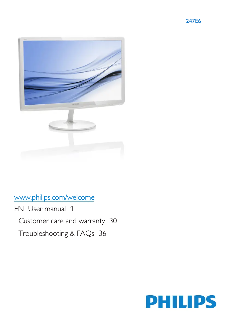 Página 1 del manual Manual de usuario Philips 247E6