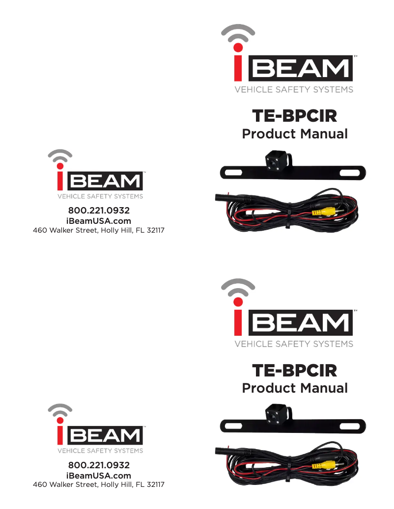 Page 1 de la notice Manuel utilisateur iBEAM TE-BPCIR