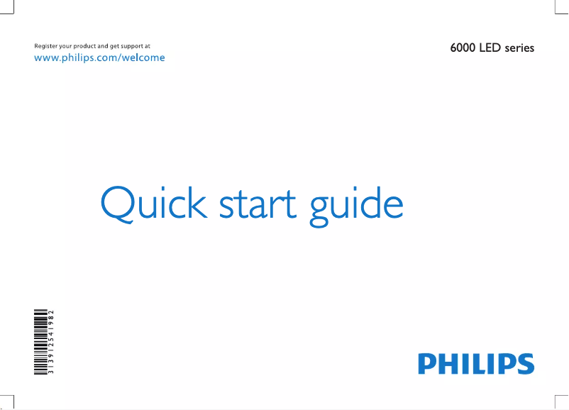 Page n°1 - Guide de démarrage rapide Philips 40PFL6606H