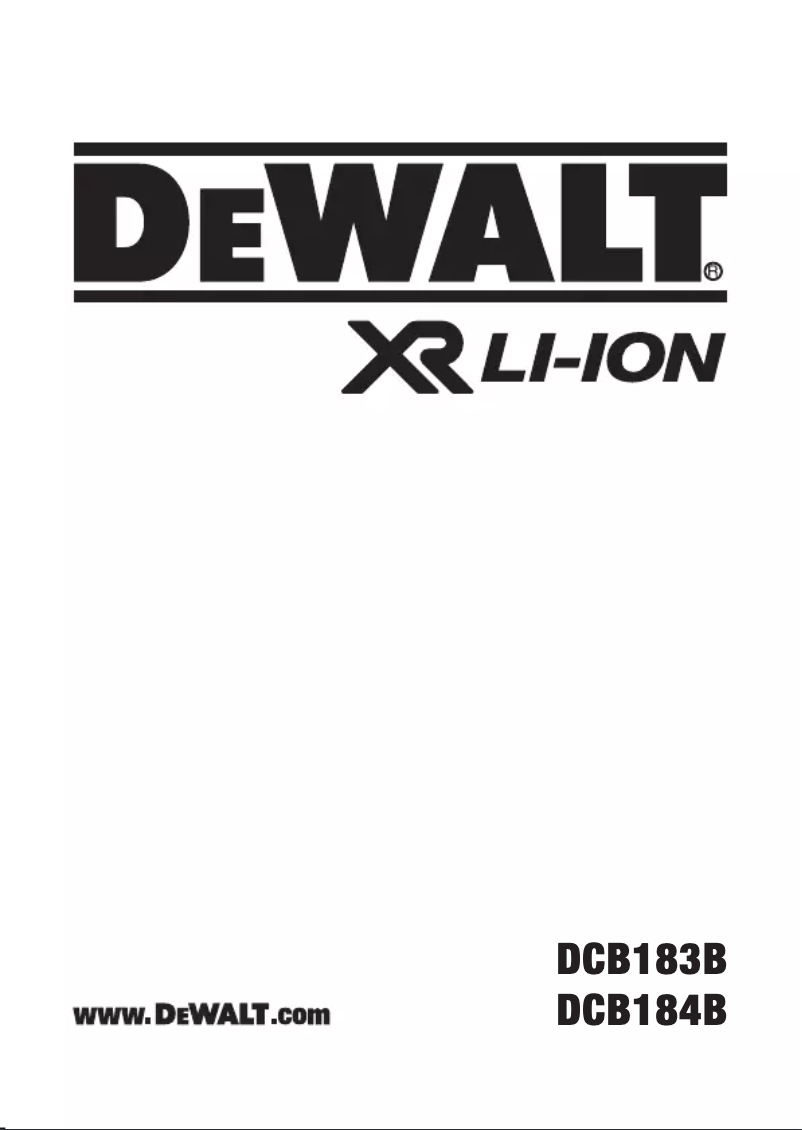 Page 1 de la notice Manuel utilisateur DeWalt DCK377