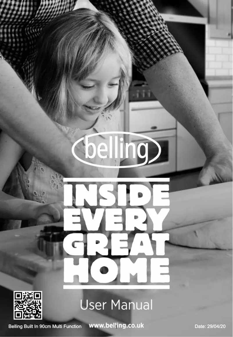 Page 1 de la notice Manuel utilisateur Belling BI902MFCT