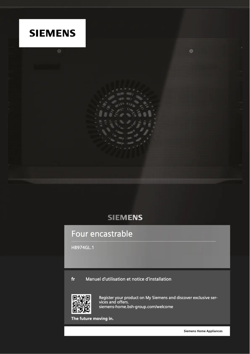 Page 1 de la notice Manuel utilisateur Siemens HB974GLB1