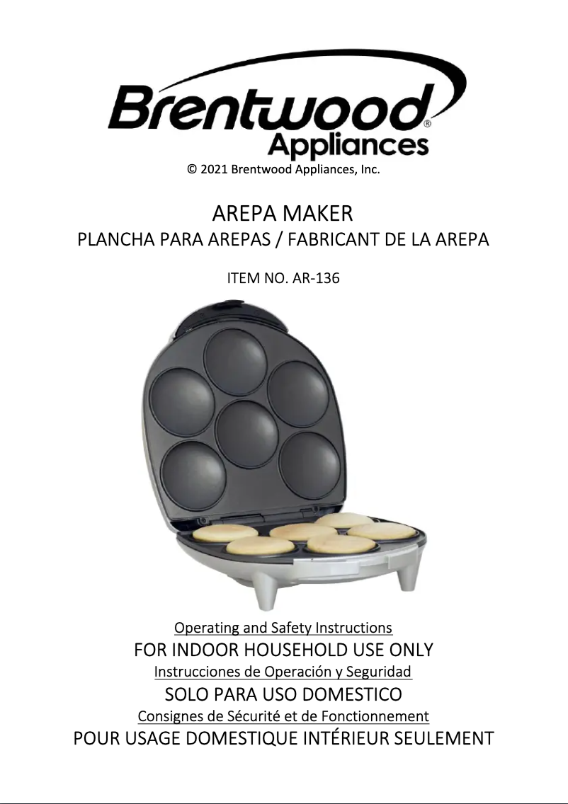 Page 1 de la notice Manuel utilisateur Brentwood AR-136